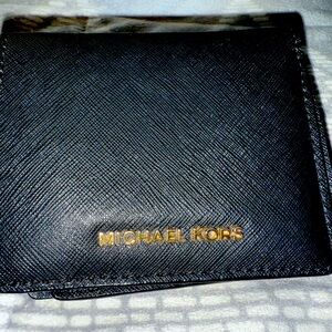 Michael Kors Jet Set Travel Saffiano Leather Card Holder - Black